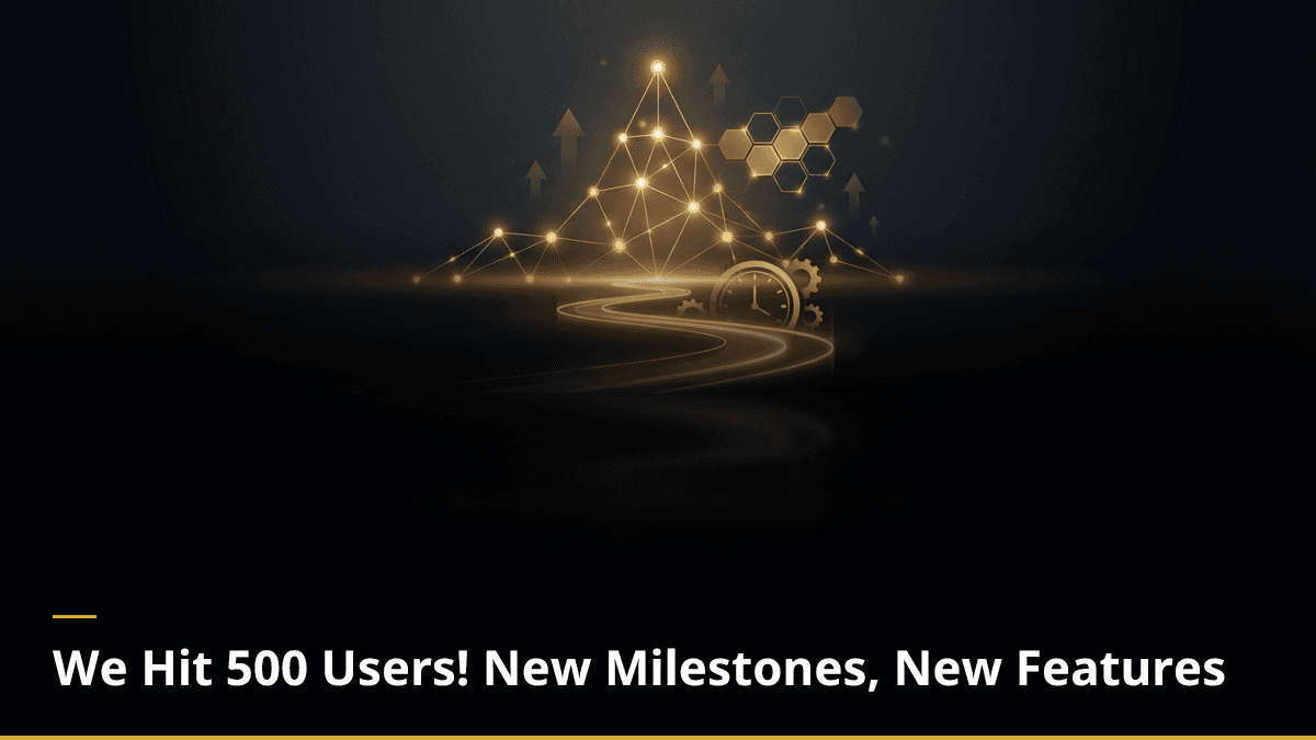 We Hit 500 Users! 🎉 New Milestones, New Features