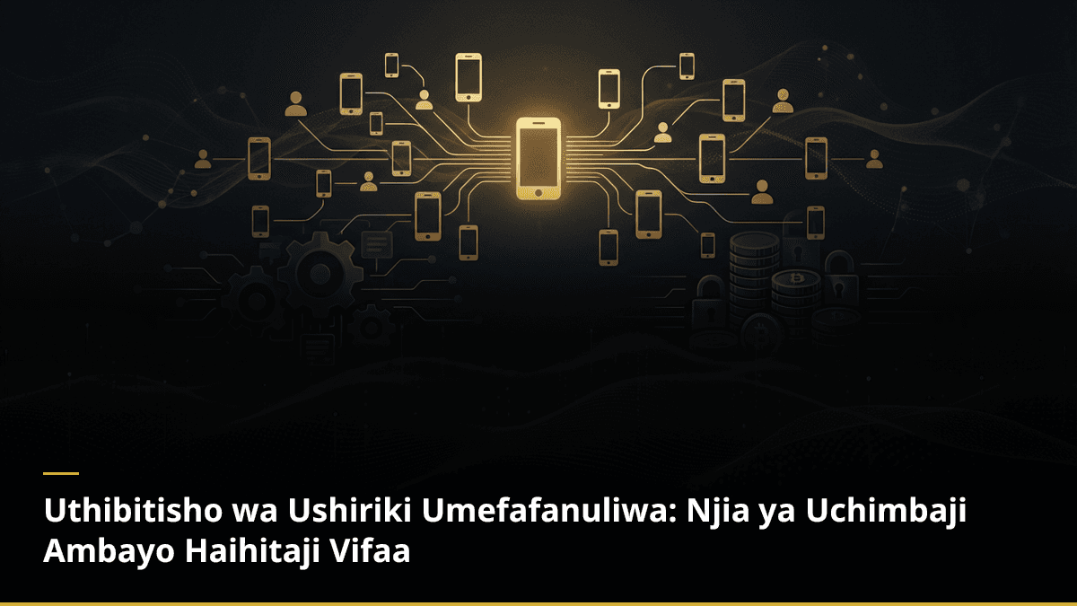 Uthibitisho wa Ushiriki Umefafanuliwa: Njia ya Uchimbaji Ambayo Haihitaji Vifaa