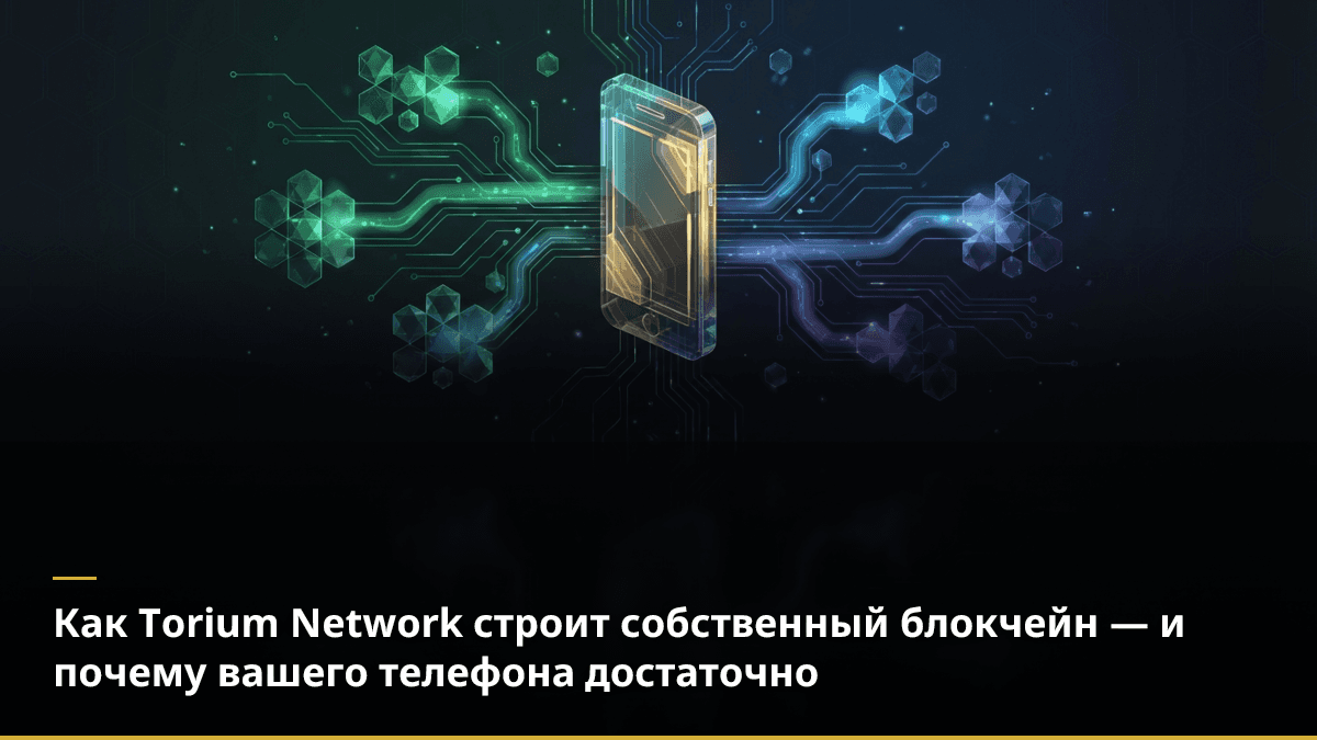 Как Torium Network строит собственный блокчейн — и почему вашего телефона достаточно