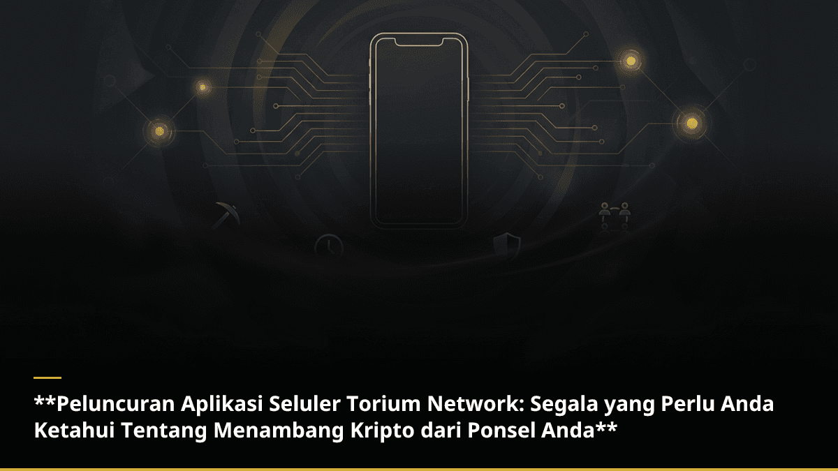 **Peluncuran Aplikasi Seluler Torium Network: Segala yang Perlu Anda Ketahui Tentang Menambang Kripto dari Ponsel Anda**