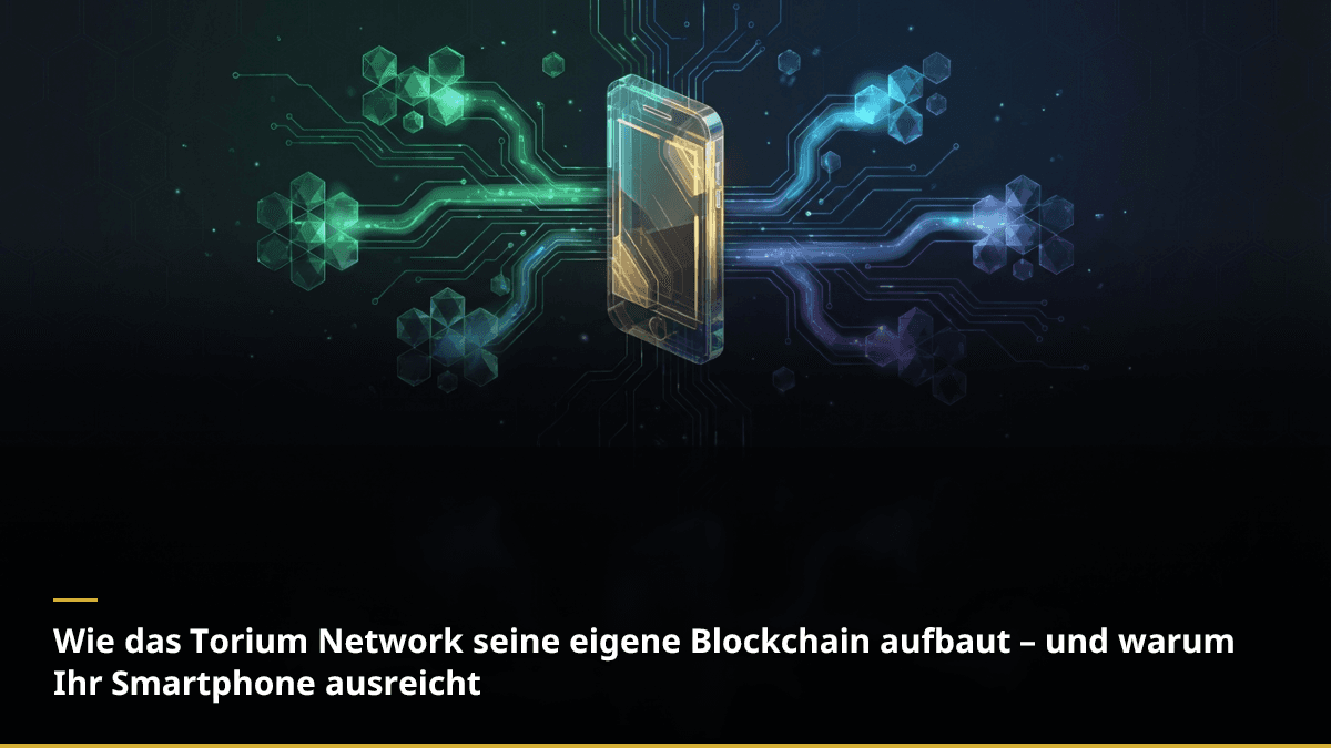 Wie das Torium Network seine eigene Blockchain aufbaut – und warum Ihr Smartphone ausreicht