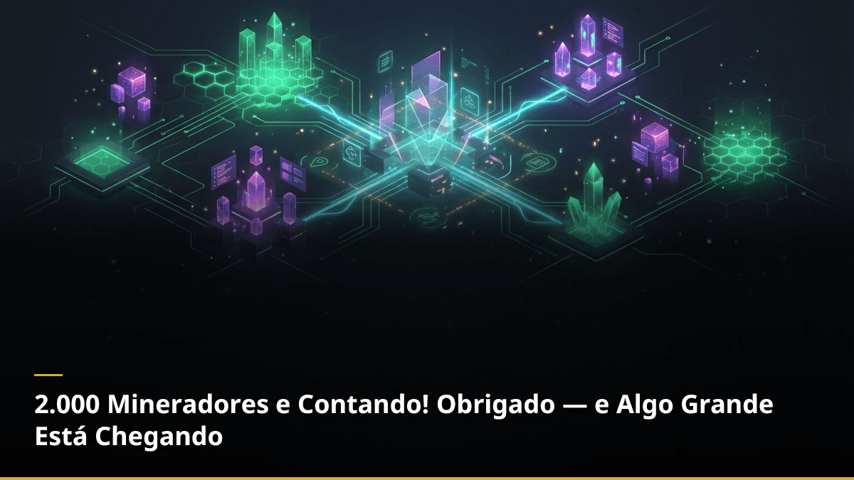 2.000 Mineradores e Contando! Obrigado — e Algo Grande Está Chegando