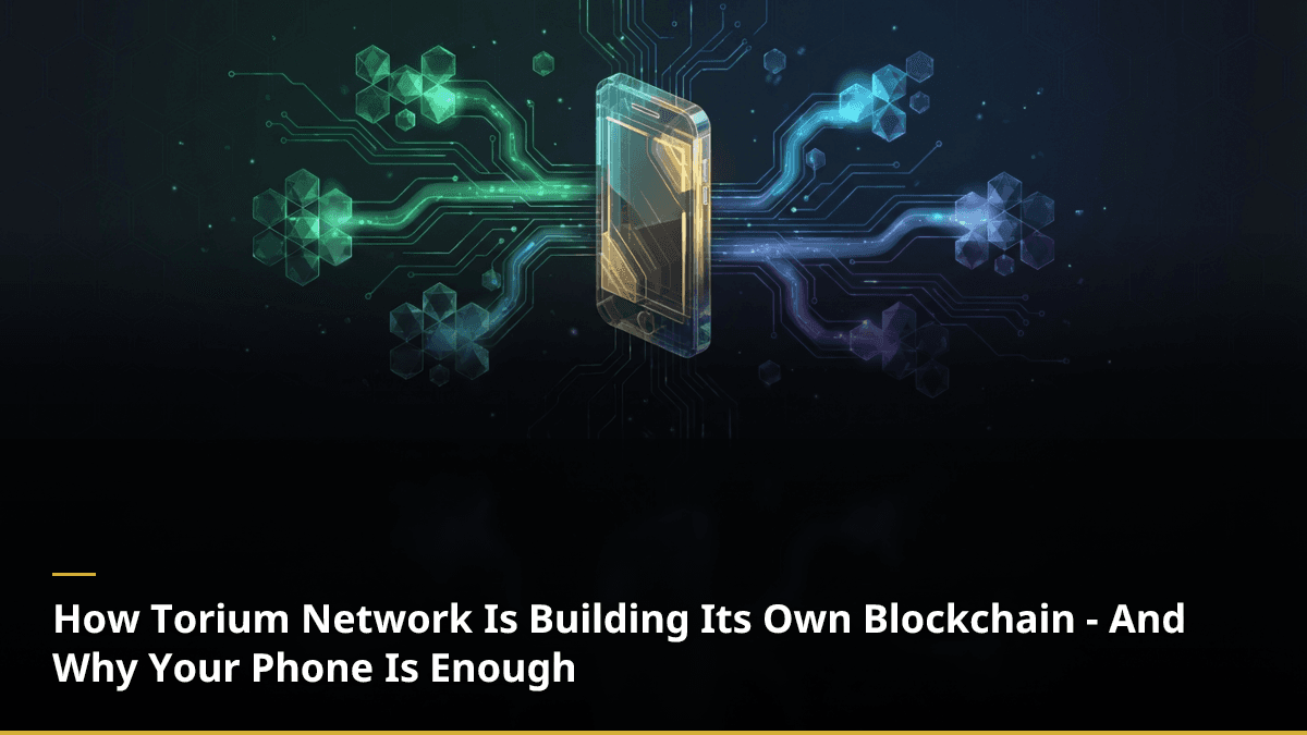 How Torium Network Is Building Its Own Blockchain - And Why Your Phone Is Enough